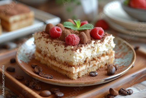  Tiramisu   Originating from Italy  tiramisu is a rich dessert layering coffee-soaked ladyfingers with a whipped mixture of eggs  sugar  and mascarpone cheese  topped with cocoa.
