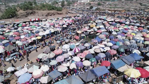 12th jan 2024, Makurdi,Benue state Nigeria: Africa local Market,Local seller and buyer in Makurdi, Benue state Nigeria west Africa photo