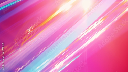 Bright, Multicolored Light Leaks And Transitions On Colorful Background. Celebration bokeh background.