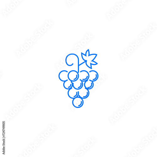 Grapes Vector graphic icon design. Fruit berries icons. Download it Now