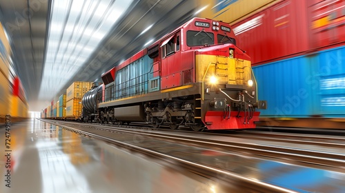 High-Speed Rail Transporting Cargo