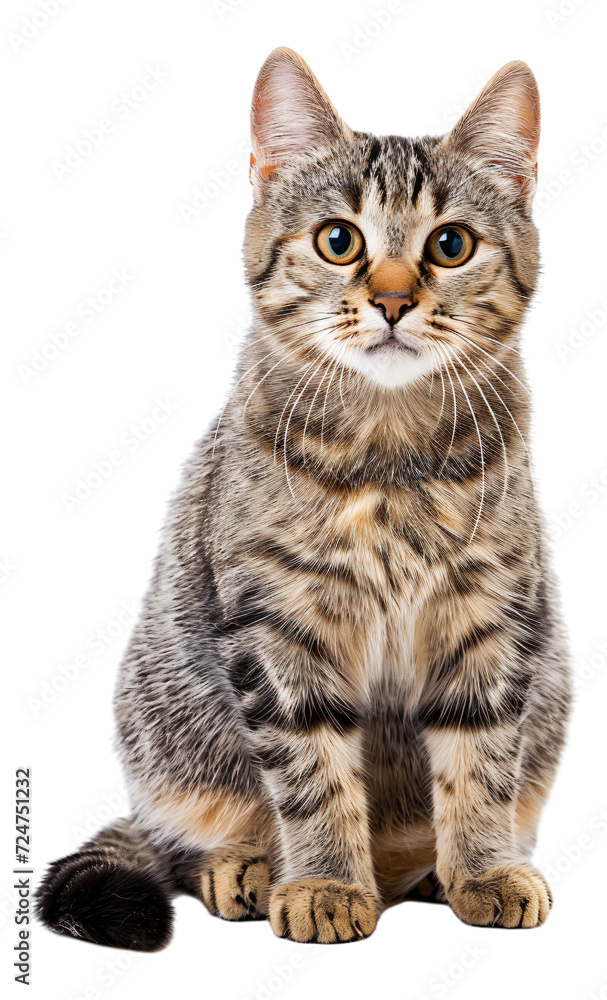 A Pixiebob cat is feeling lonely. A Pixiebob cat is feeling lonely.