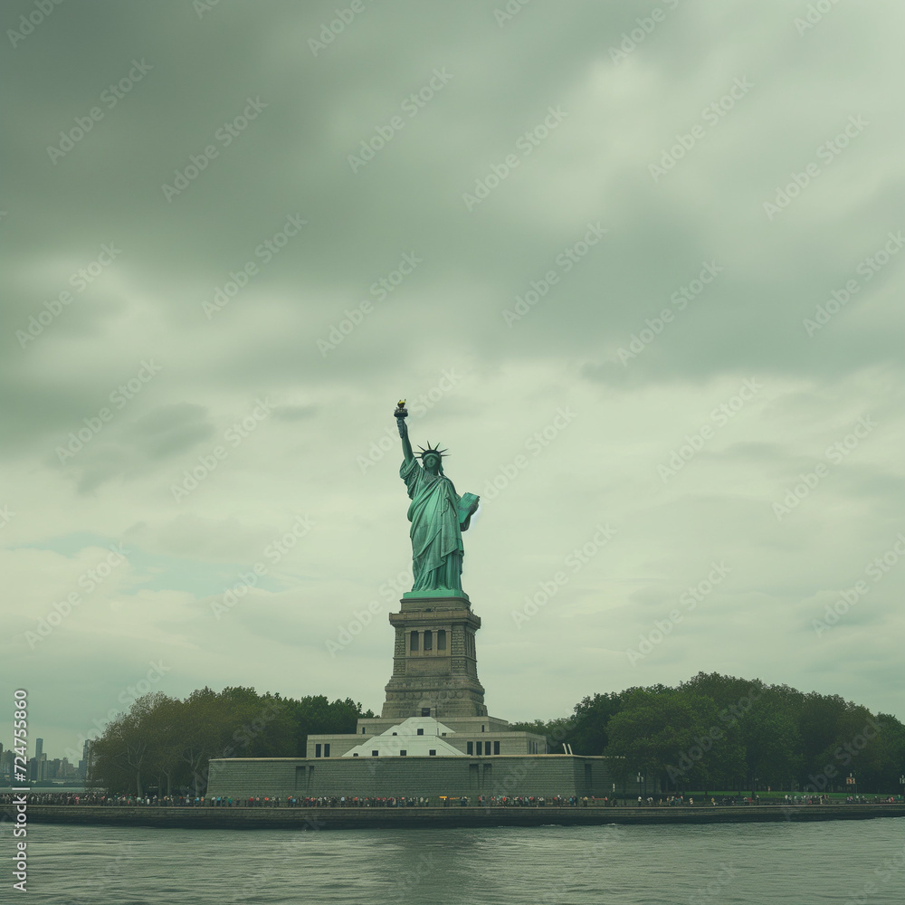 High-Resolution Travel Photograph: The Statue of Liberty