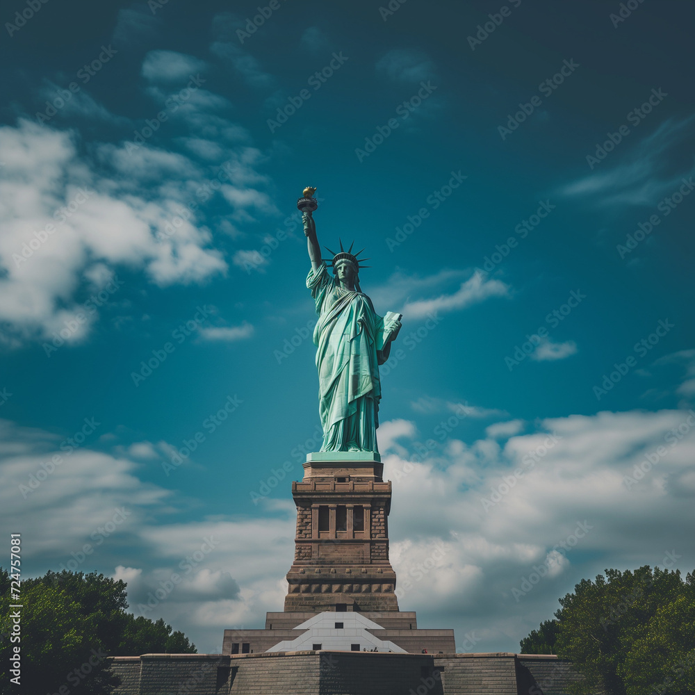 High-Quality Travel Photograph: Iconic Statue of Liberty