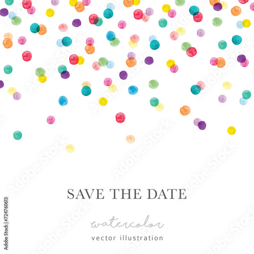 Colorful background with hand drawn dots