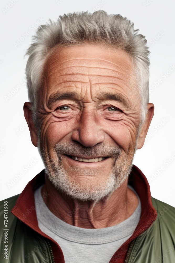 Obraz premium A close-up view of a person wearing a jacket. This image can be used to depict fashion, outerwear, or winter clothing
