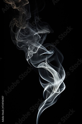 A striking image of smoke billowing against a black background. Perfect for adding a mysterious and dramatic touch to any project