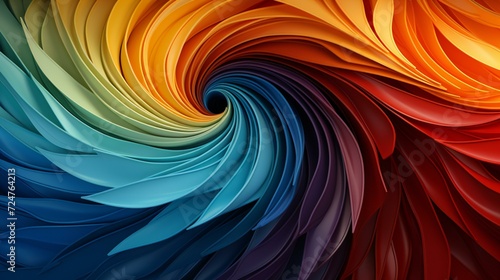 Rainbow Motion  Abstract Colorful Background with Dynamic Swirls and Lines