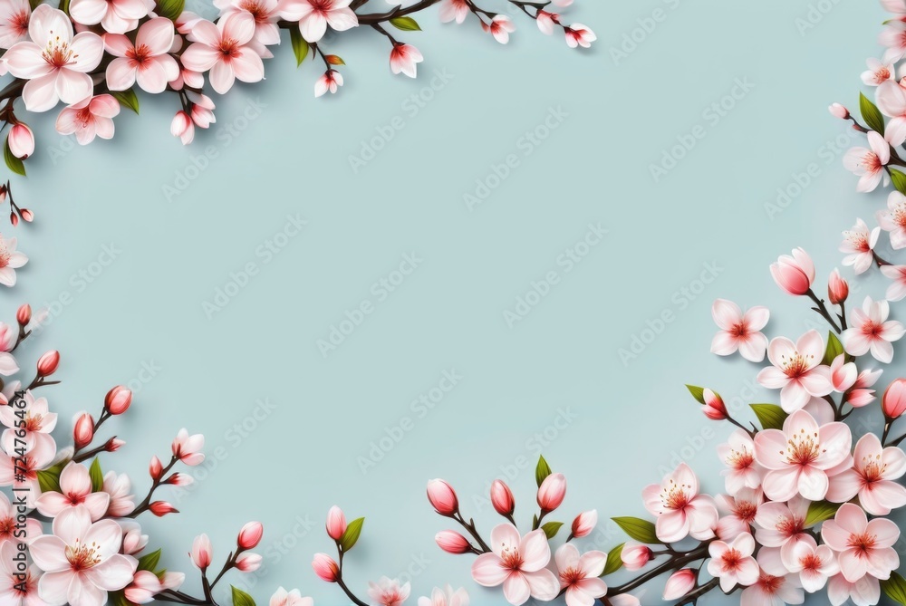 Blossom Background Backdrop and Copy Space by ai generated Blossom Background Backdrop and Copy Space by ai generated