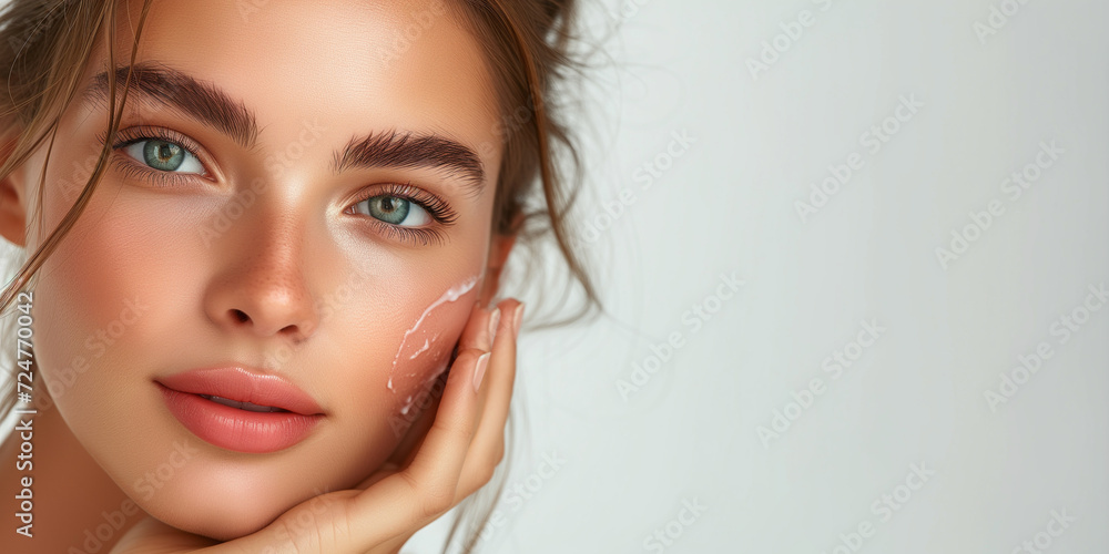 Skin care. Cleansing. Gentle Face Cleansing with Soft Foam for Skincare Routine Skin care. Cleansing. Gentle Face Cleansing with Soft Foam for Skincare Routine