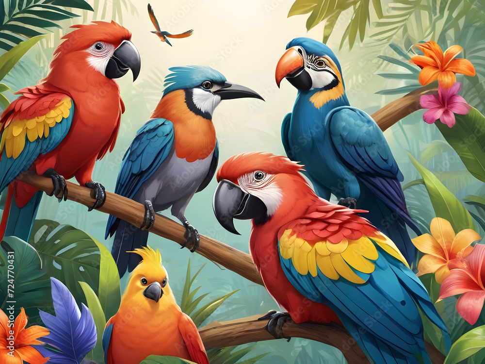 Fototapeta premium AI Generated Tribute for World Wildlife Day