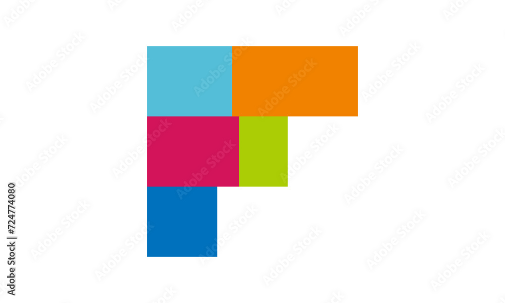 Letter F financial logo
Letter F financial logo