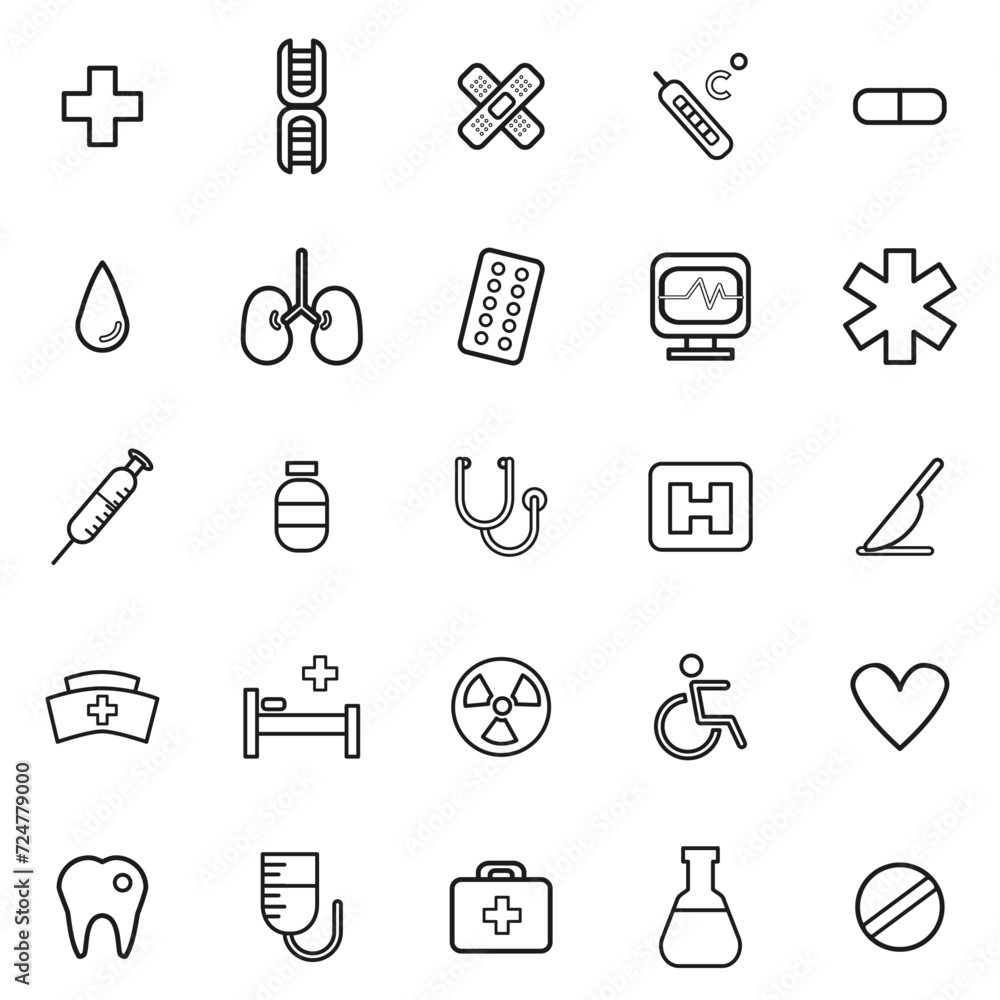 set of icons set of icons