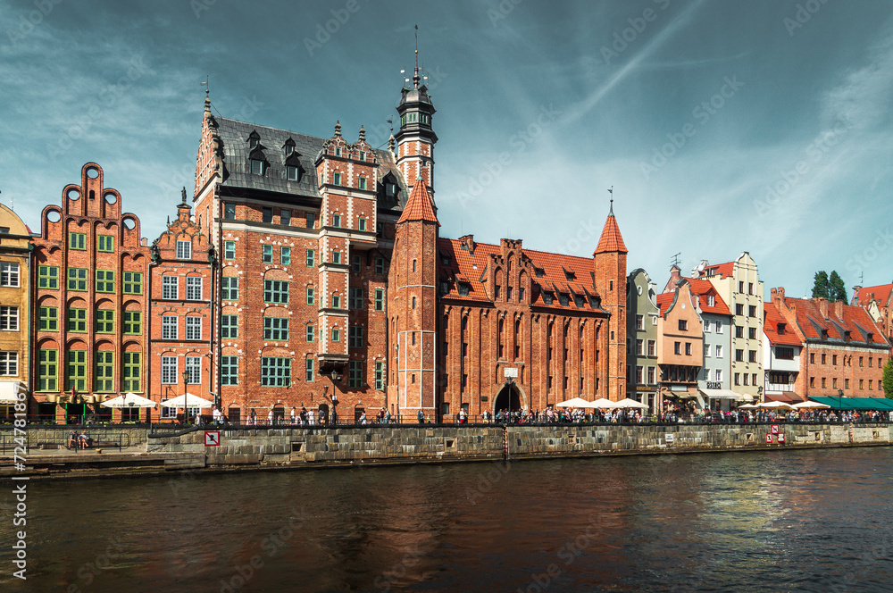 Embankment of the Motlawa River in Gdansk