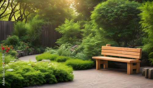 bench in the garden