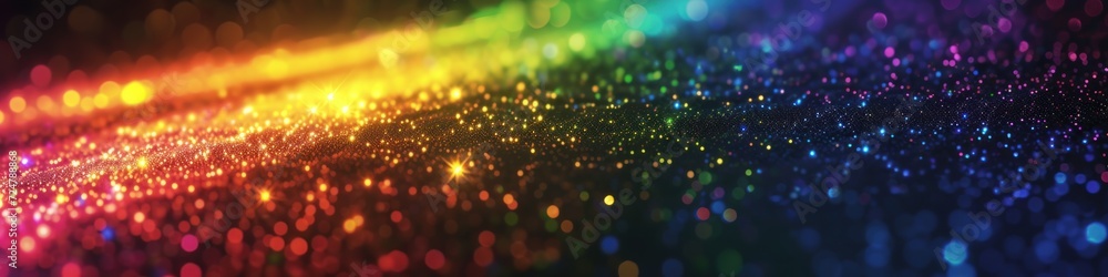 Digital rainbows flash in stunning pixilation Digital rainbows flash in stunning pixilation