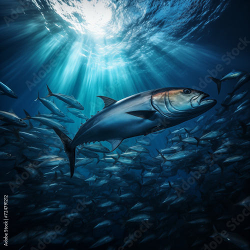 tuna colony in the sea © Hendri