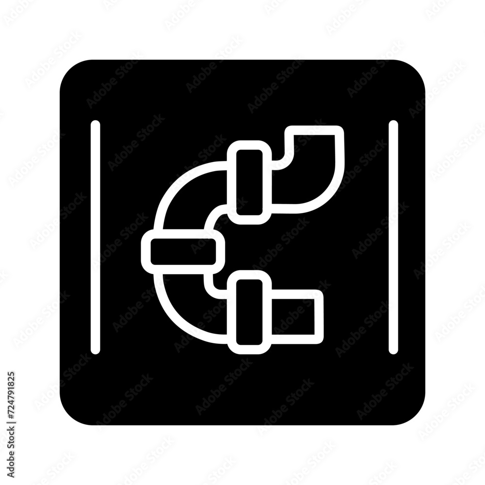 Fototapeta premium Plumbing Vector Icon
