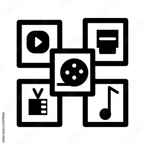 Multimedia Vector Icon