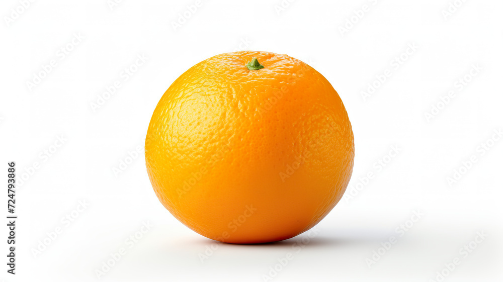 Isolated on a background of pure white, fresh orange Isolated on a background of pure white, fresh orange