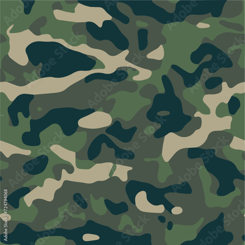 Camouflage pattern, seamless camo, military pattern 