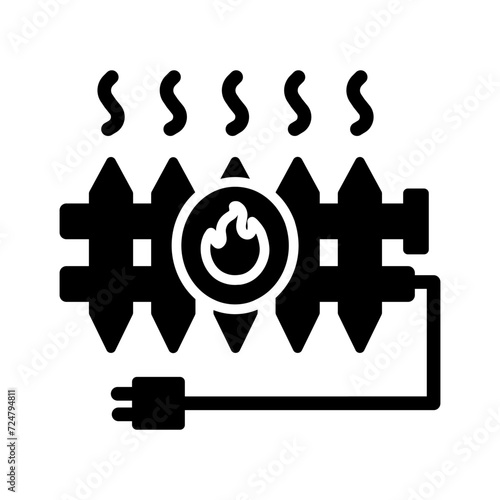 Heat Radiator Vector Icon