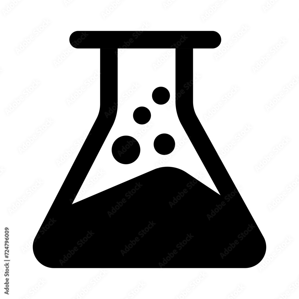 Chemical Flask Vector Icon Chemical Flask Vector Icon