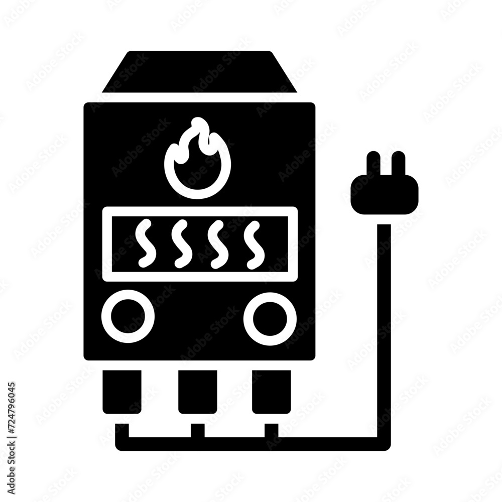 Naklejka premium Electric Furnace Vector Icon