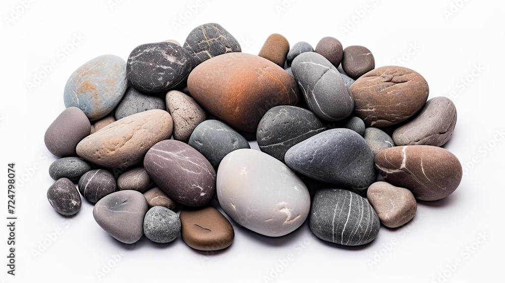 Wet stone texture isolated on a white background Wet stone texture isolated on a white background