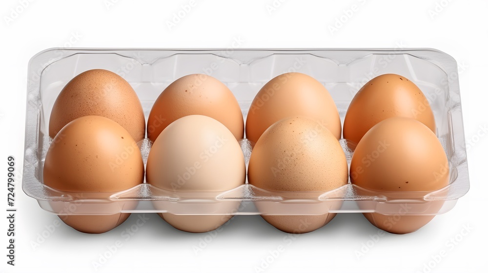 chicken eggs in paper tray isolated on transparent background ,raw egg chicken eggs in paper tray isolated on transparent background ,raw egg