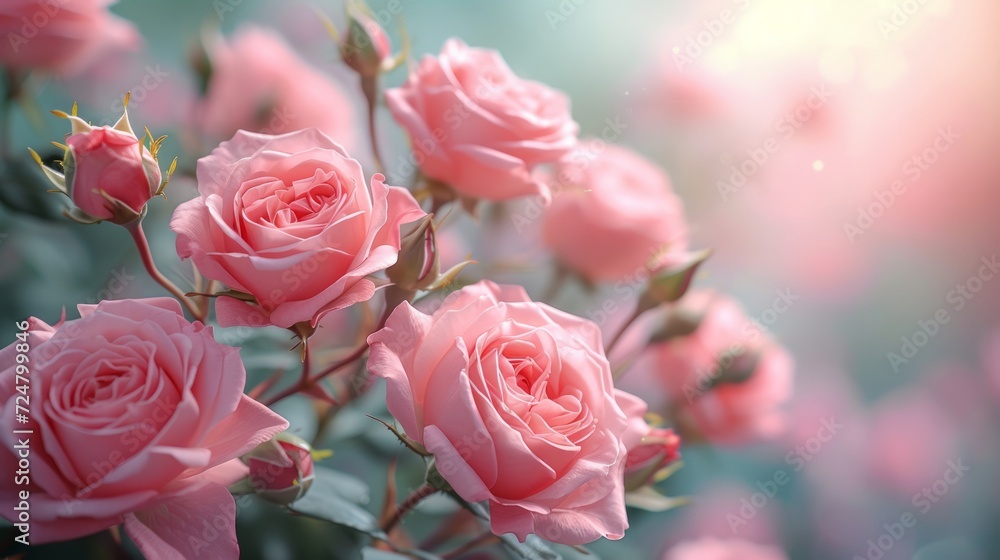 beautiful background with pink roses beautiful background with pink roses