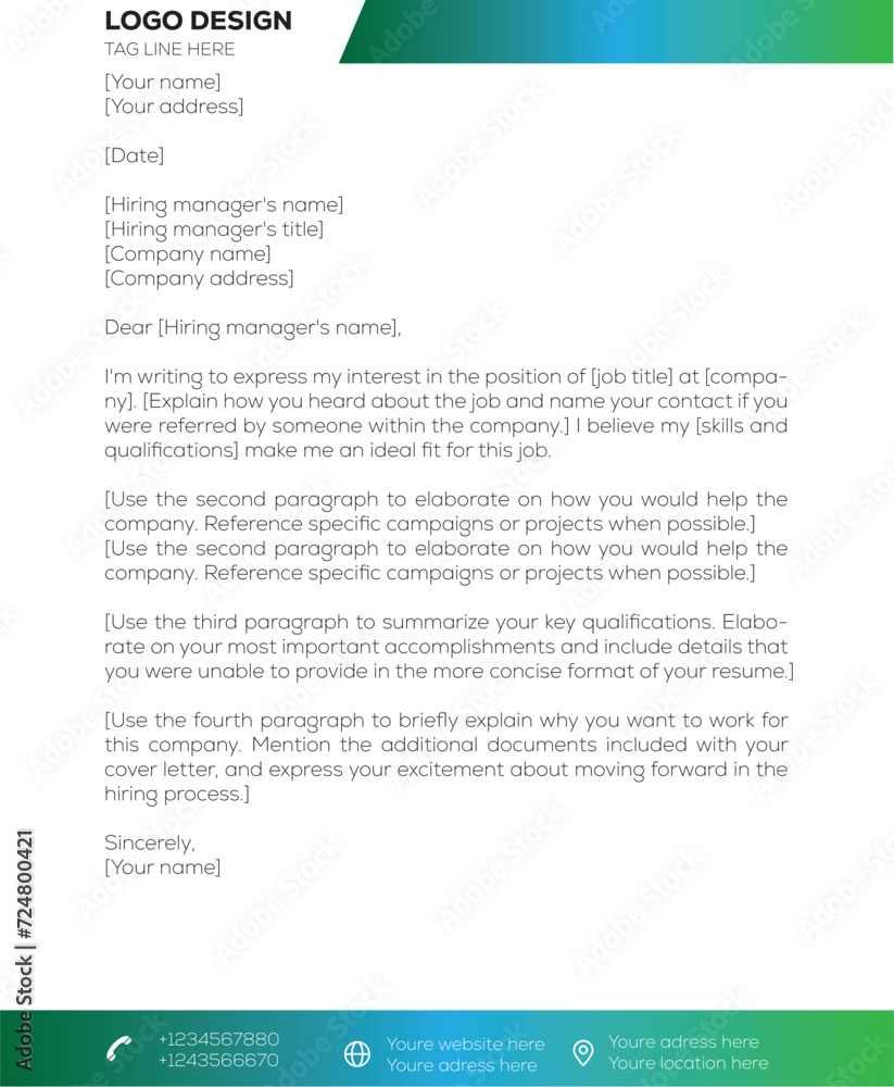 Letter head design Letter head design