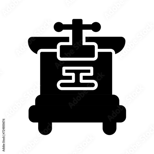 Machine Press Vector Icon