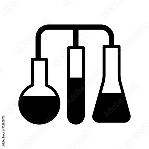 set of laboratory glassware