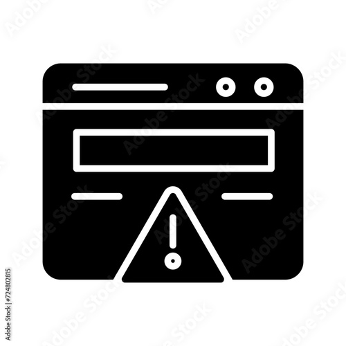 Web Error Vector Icon