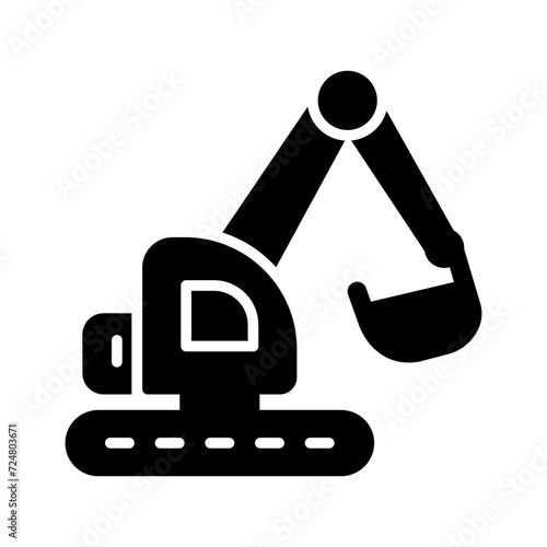 Excavator Vector Icon