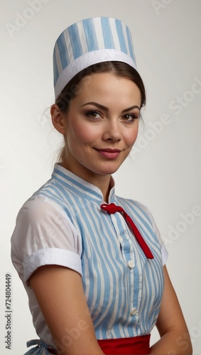 portrait of a woman waitress  © ART Forge