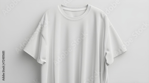 White t-shirt on white background.