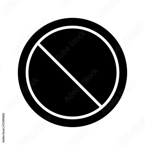 Prohibited Vector Icon © Malik Grafix