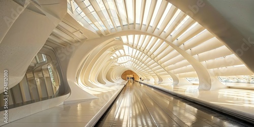 Futuristic architecture int...
