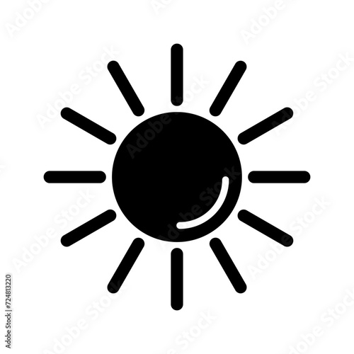 UV Radiation Vector Icon