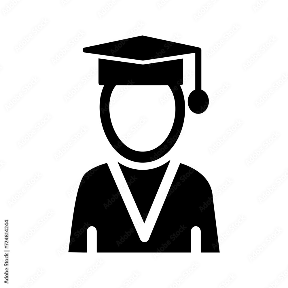 Male Graduate Vector Icon Male Graduate Vector Icon