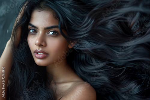 indian beautiful hair model