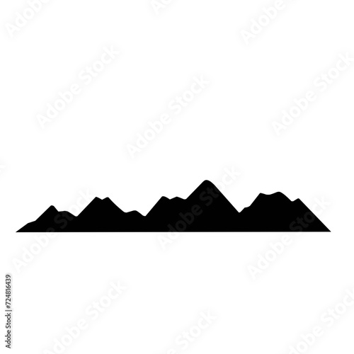 Mountain icon vector 