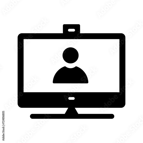Video Communication Vector Icon