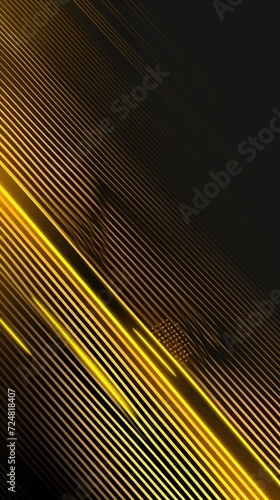 Abstract geometric lines gold yellow color background