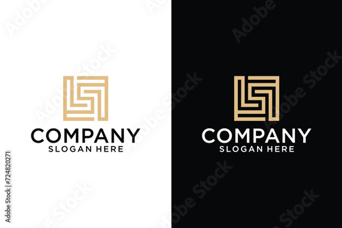 elegant square S and S letter logo design for high end brand personality icon design template. Elegant, modern, luxury, premium vector