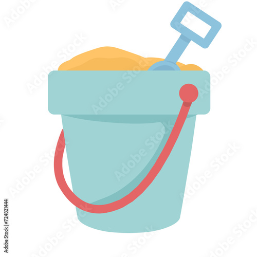 Bucket and sand toys children