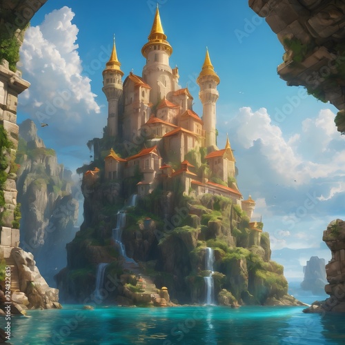 Fantasy Building Background Very Cool