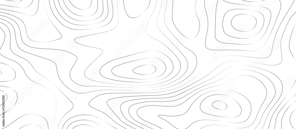 Abstract topographic Contour Map Subtle White Vector Background . Blank Detailed topographic patter line map background .Topographic Map Of Wild West Abstract Vector Background.